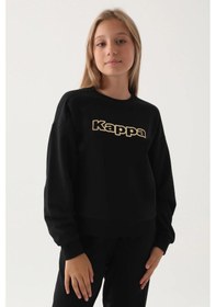 Resim Kappa Kız Çocuk Sweatshırt - Siyah 