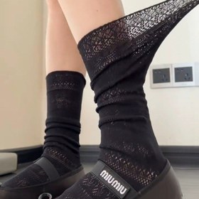 Resim Detaylı Dantel Detaylı Nefes Alabilen Uyluk Yüksek Çoraplar - İnceltici Retro Şık Tasarım, Kadınlar için Her Mevsim Hafif Polyester, Günlük ve Resmi Kıyafetler İçin Çok Yönlü, Rahat Kalıp 