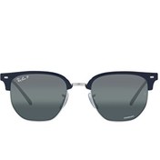 Resim Ray-Ban New Clubmaster RB4416 Geometrik Siyah Polarize Unisex Güneş Gözlüğü 