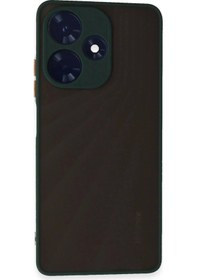 Resim İnfinix Hot 30 4g Kılıf Montreal Silikon Kapak - Yeşil Çok Renkli 