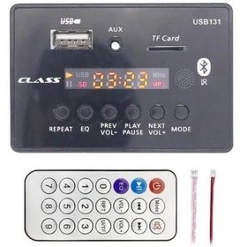 Resim CLASS USB-131 AUX USB-SD-BLUETOOTH ÇEVİRİCİ KUMANDALI DOKODER KARTI 