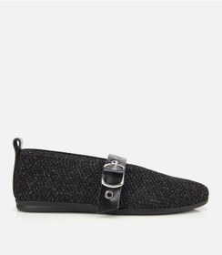 Resim Hotiç Kadın Siyah Örgü Detaylı Mary Jane Kemerli Babet 01ayh316560a100 01ayh316560a100 Siyah 