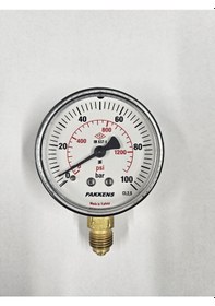 Resim Çap 63 ALTtan 100 Bar Kuru Manometre - Pakkens 