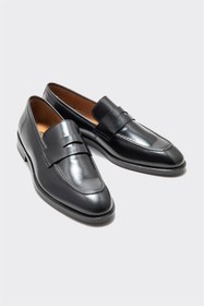 Resim Elle Shoes Siyah Deri Klasik Erkek Ayakkabı 