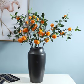 Resim 2 adet Yapay Meyve Ağacı Dalı Portakal Gövdesi ile Ev, Düğün ve Parti Süslemeleri için Taze ve Canlı Meyve Dekoru Masa ve Vazo Odası Dekoru Ev Dekoru Yatak Odası Dekoru Ofis Dekoru ve Dış Mekan Dekoru 