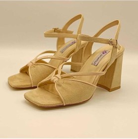Resim Aster Bej Topuklu Sandalet Bej 