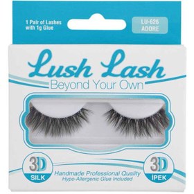 Resim Lush Lash 3D İpek Takma Kirpik Adore LU-626 
