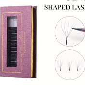 Resim DeceMars 5D W Şekli Kirpik Uzantıları - Profesyonel Salon Sınıfı Bireysel Kirpikler, 0,07mm Kalınlık, Karışık C ve D Kıvrım, Doğal Küme Yumuşak Ekstra Kalın Stil, 6-12mm Uzunluk, Başlangıç Dostu Kendi Grafting Kolay Fan Açan Teknolojisi 