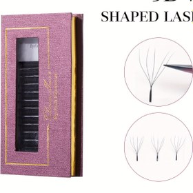 Resim DeceMars 5D W Şekli Kirpik Uzantıları - Profesyonel Salon Sınıfı Bireysel Kirpikler, 0,07mm Kalınlık, Karışık C ve D Kıvrım, Doğal Küme Yumuşak Ekstra Kalın Stil, 6-12mm Uzunluk, Başlangıç Dostu Kendi Grafting Kolay Fan Açan Teknolojisi 