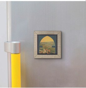 Resim İtalya Görseli Baskılı Mdf Magnet 7x7 246 