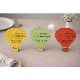 Resim Magnet Kişiye Özel 25 Adettir Balon Temalı No2 