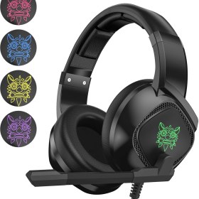 Resim Digital Computer Home Onıkuma K19 Oyun Kulaklığı Ps4 Pc Oyuncu Stereo Kulaklık, Mikrofonlu/led Işıklı (Yurt Dışından) 