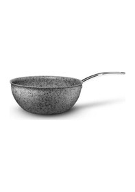 Resim Brioni Stone-age Çizilmez Yanmaz Yapışmaz 26 Cm Wok Tava Gri 
