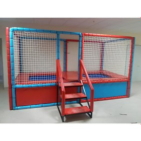 Resim Çift Taraflı Trambolin - Sünger Soft Play Top Havuzu Çocuk Oyun Alanı 