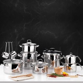 Resim Schafer Jewel Çelik Çeyiz Seti-18 Parça-Inox 