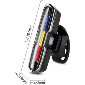 Resim Tex Polis Çakar Işık Gidona Monte Edilebilen Güçlü Işık 87×19×22 mm Şarj Edilebilir Özellik 