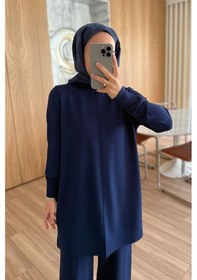 Resim Kahijab Arlena Premium Rayon Takım - Lacivert Lacivert 