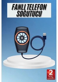 Resim Diğer Telefon Soğutucu Fan Güçlü Motor Radyatör Cep Telefon Soğutma 