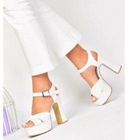 Resim Fox Shoes Sedef Platform Topuklu Kadın Ayakkabı M348202409 Sedef 