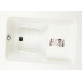 Resim Kentucky Oturmalı Dikdörtgen Küvet 120x80, H55 (Gövde + Metal Ayak + 4 Yön Panel) 