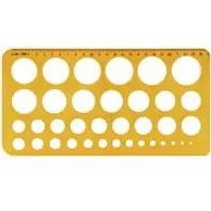 Resim Hatas 2272 Daire Şablonu 1-36 mm Büyük 