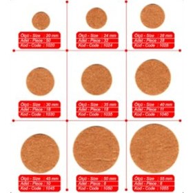 Resim Weiss Yapışkan Yuvarlak Keçe 