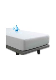 Resim Altın Karma 150x200+30 Cm Fitted Alez Çift Kişilik Sıvı Geçirmez Micro Yatak Koruyucu Beyaz 