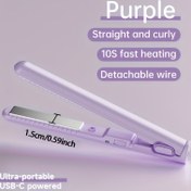 Resim 1 Adet Düzleştirici ve Maşa, USB ile Çalışan, Çift Fonksiyonlu, Isıya Dayanıklı, Taşınabilir, Çok Amaçlı Şekillendirme Aracı, 10 Büyük Bayram İçin İdeal Hediye (Noel, Cadılar Bayramı, Paskalya, Sevgililer Günü, Şükran Günü, Anneler Günü, vb.) 