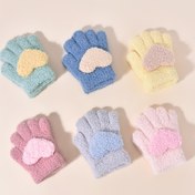 Resim 1-3 Yaş Bebekler İçin Sevimli Kalp Şeklinde Yüksek Esneklikte Örgü Eldiven Çifti, Çocuklar için Kışlık Sıcak ve Soğuğa Dayanıklı, Ekstra Polar Astarlı Günlük ve Dış Mekan Kullanımına Uygun 