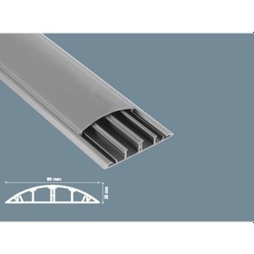 Resim Mutlusan Kablo Kanalı 20 Metre Balık Sırtı Yapışkanlı 90X20 Mm 