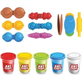 Resim Dede Art Craft İnanılmaz Uzay Bebek Oyun Hamuru Seti +3 Yaş 5 Adet 