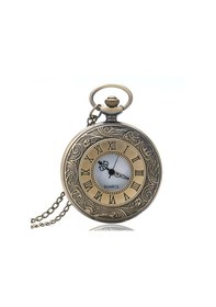 Resim Valkyrie Vintage Roma Rakamlı Cep Saati Köstekli Saat Bakır 