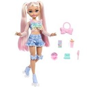 Resim Barbie Dream Besties Paten Partisi Malibu Bebek ve Aksesuarları JFX96 