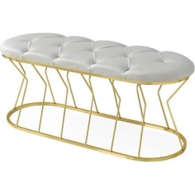 Resim Erezoğulları Mobilya Chester Kum Saati Metal Ayak Bank Bench 90CM 