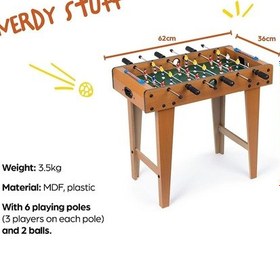 Resim Futbol Langırt Oyunu Ahşap Ayaklı Langırt 70cm 