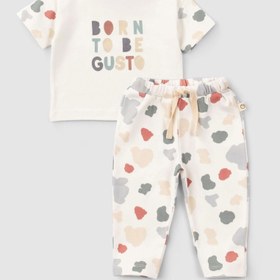 Resim Organik Pamuk Bebek Takımı Born to be Gusto - Animal / 3-4 Yaş 
