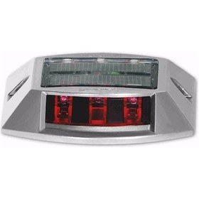 Resim Güneş Enerjili Solar Yol Butonu Kırmızı Evelux 11920 Slk 