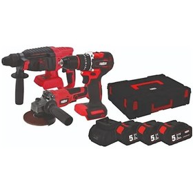 Resim Attlas Atbl 21 3 Lü Kömürsüz Kombo Set Matkapa+taşlama+kırıcı Delici 