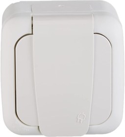 Resim Mena Rise buysurge Topraklı Kapaklı Beyaz Priz trenddrive 1113377 