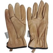 Resim Kahverengi Inek Derisi Deri Eldiven Güvenli Yüksek Kaliteli Erkek İş Güvenliği Çalışma Mekanik Tamir Bahçe Eldivenleri 