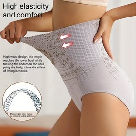 Resim 1 adet Kadınların Çiçek Desenli Poliamid ve Spandex Yüksek Bel Şekillendirici Külot - Dikişsiz Kalça Kaldırma Karın Kontrolü Şekillendirici Dar Külotlar, Dantel Detaylı ve Batırılmış Etekli Doğum Sonrası İyileşme İçin - Tüm Mevsimler İçin Dar Kesim Çekme Alt Giyim 