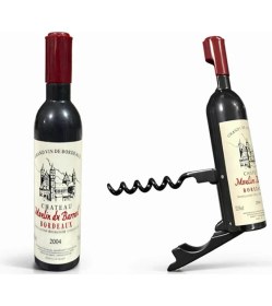 Resim Kaia Life Şişe Tasarımlı Paslanmaz Çelik Tirbuşon Açacak 