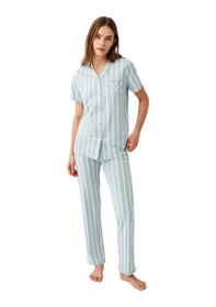 Resim Pierre Cardin Gömlek Pijama Takım Kadın Pc9153-s SOMON 