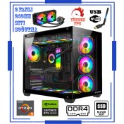 Resim Zeiron King X12 Ryzen 5 5600X 32GB 256GB M.2 Ssd+1tb HDD RTX3050 6GB 192BIT Sıvı Soğutmalı Oyuncu Masaüstü Bilgisayar 
