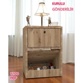 Resim Kili Gizli Bölmeli Komodin,mdf,kurulu Gönderilir,montaj Gerekmez 