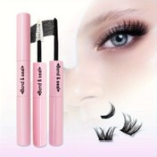 Resim Tek Paket İçinde Çift Amaçlı Kirpik Yapıştırıcısı ve Sızdırmazlık, Su Geçirmez ve Hızlı Kuruyan, 72 Saat Kalıcı, Kullanıcı Dostu, Rahat Uygulayıcı ile Birlikte Gelir, Ev Kullanımı İçin İdeal, Başlangıç Seviyesi İçin Mükemmel 