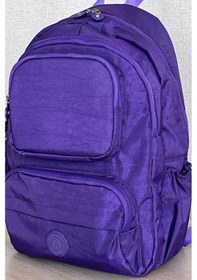 Resim Nemo Bags Unisex Mor Sırt Okul Laptop Seyahat Çantası Mor 