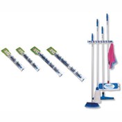 Resim okinox Metal Duvara Monte Plastik Mop Askısı 5 Askılı 9508905 
