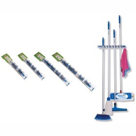 Resim okinox Metal Duvara Monte Plastik Mop Askısı 5 Askılı 9508905 