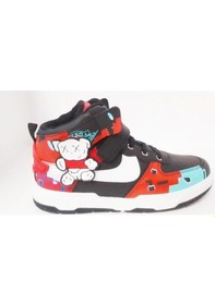 Resim Arvenzo 236-24 Ayıcık Maskotlu Cırtlı Erkek Çocuk Spor Bot Siyah 